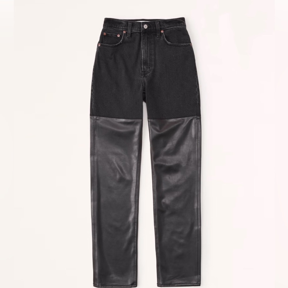 Abercrombie Leather Jeans